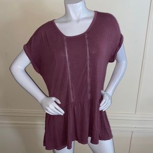 American Eagle Soft&Sexy Flowy Boho top in large purple